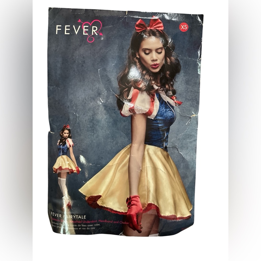 Fever Blue and Yellow Fairy Tale Costume Halloween Cosplay Princess Dress Queen